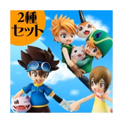 MegaHouse Digimon Adventure -Yagami Hikari & Yagami Taichi / Ishida Yamato & Takaishi Takeru Limited Set [G.E.M.]