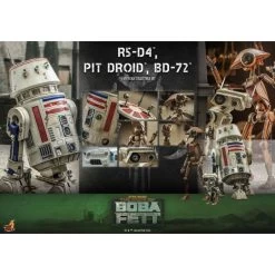 TV Masterpiece: The Book Of Boba Fett - R5-D4 & Pit Droid & BD-72 1/6 (Set Of 3 Figures) [Hot Toys] -Juguetes Serie Tienda tv masterpiece the book of boba fett r5 d4 pit droid bd 72 16 set of 3 figures hot toys 1 2